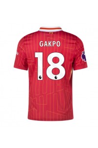 Liverpool Cody Gakpo #18 Fotballdrakt Hjemme Klær 2024-25 Korte ermer